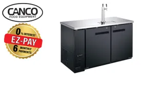 Canco KR-2449S Commercial 48" Double Swing Solid Door Keg Cooler