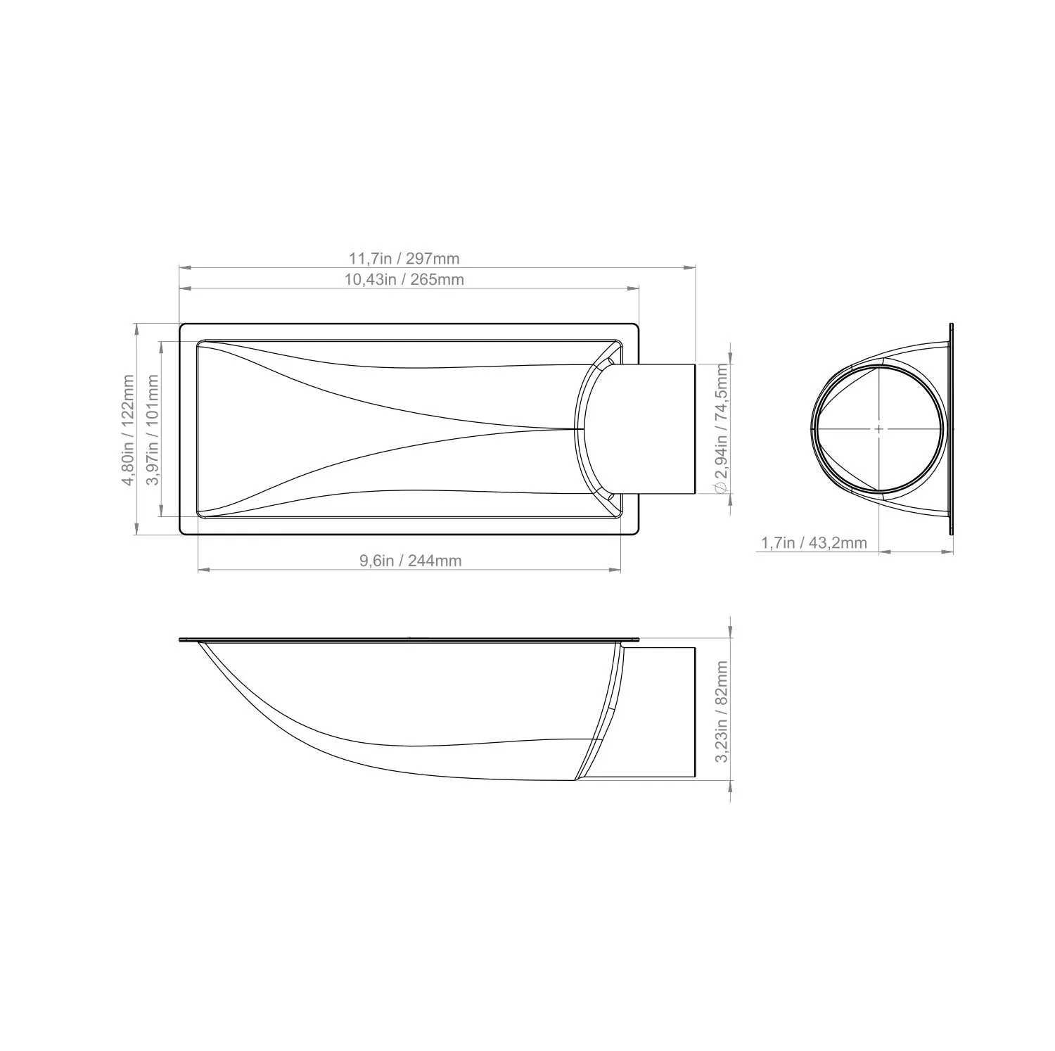 ChillOut 3" Carbon Fiber 90º Air Plenum