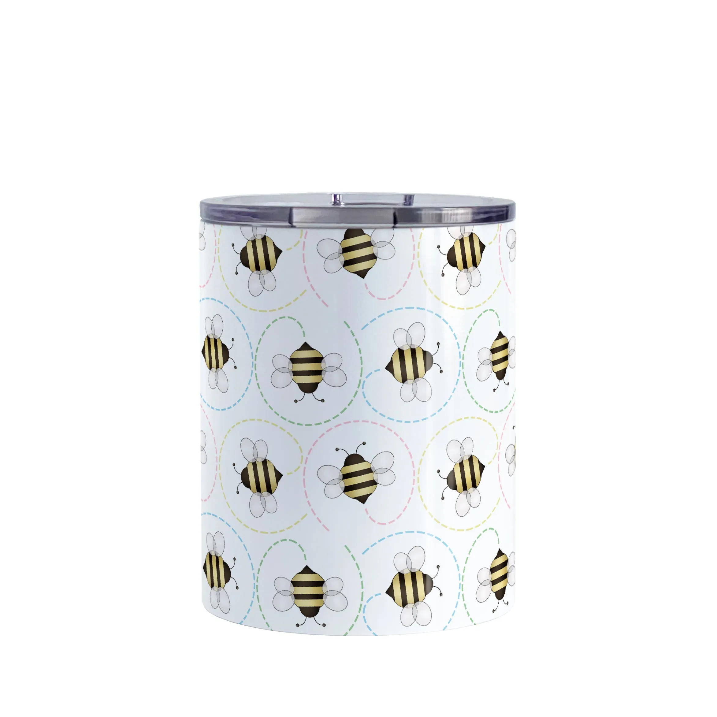 Circling Dainty Bee Pattern Tumbler Cup