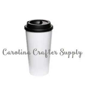 Coffee House-Style To-Go Tumblers - 16 Oz Double Wall White Starbucks Inspired Tumbler Screw On Lid Starbucks Coffee Cup, BPA-Free Starbucks Style Coffee Tumbler