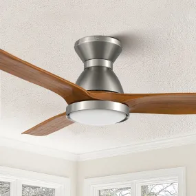 Colmar Outdoor Flush Mount Smart Ceiling Fan with Led light remote 52"