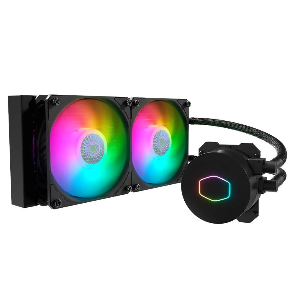 Cooler Master MasterLiquid ML240L ARGB V2 CPU Liquid Cooler  - Black | Support Intel & AMD CPU Socket AM5, AM4, AM3, LGA1700, 1200, 2066, 1151 | 3rd Gen