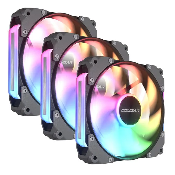 Cougar | APOLAR 120 | ARGB Case Fan 3 Pack - Black