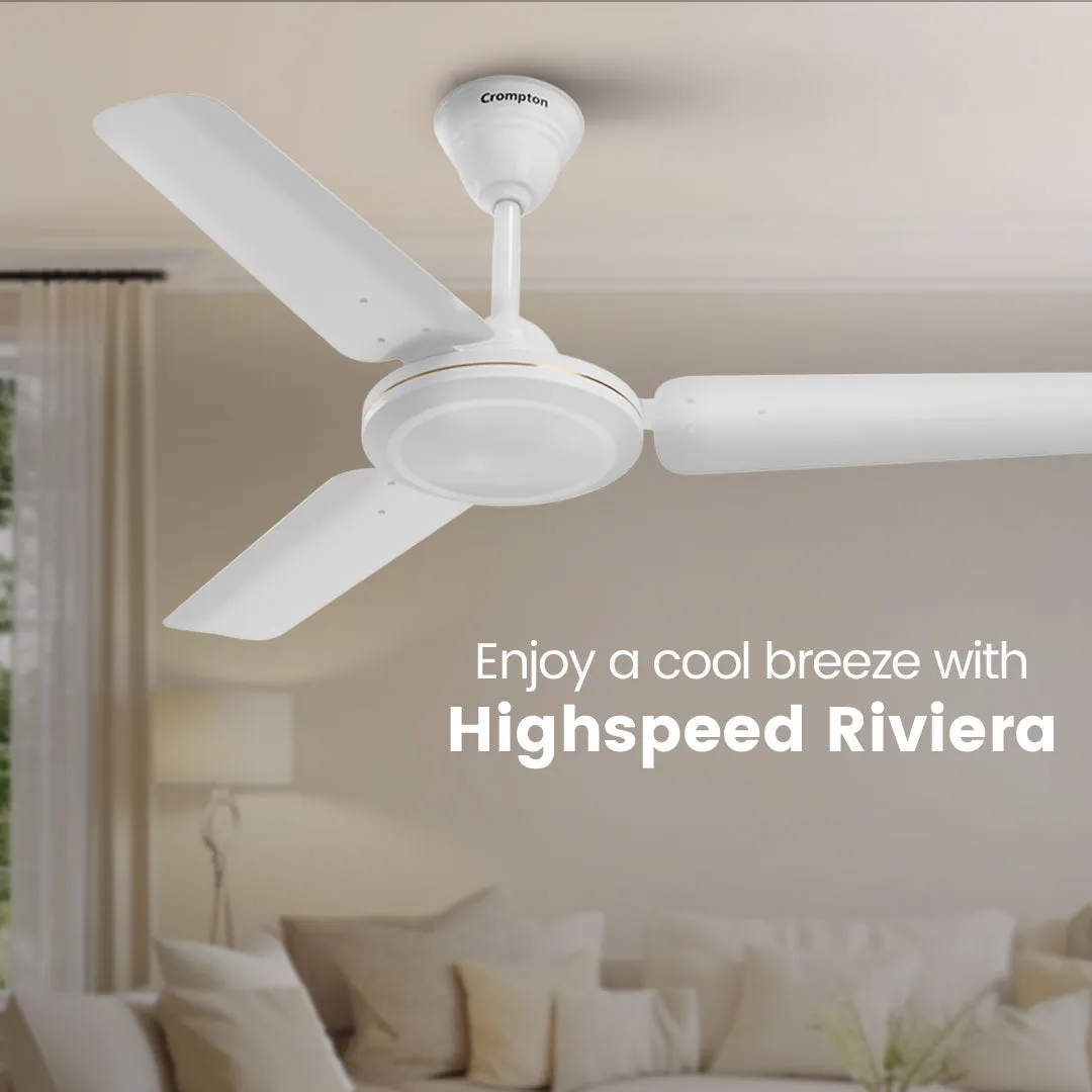 Crompton High Speed Riviera | Star Rated Ceiling Fan