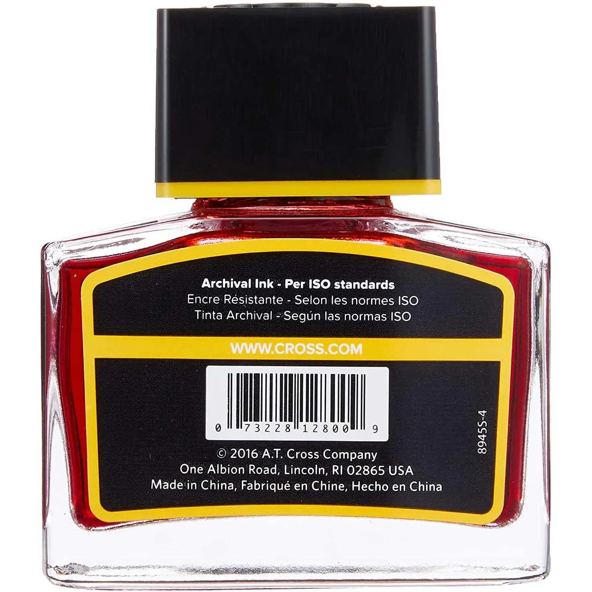 Cross Ink Bottle - Red Single Fountain Pen, 62.5 ml | 8945S-4