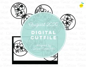 Cut file - FLORAL CIRCLE - August 2020