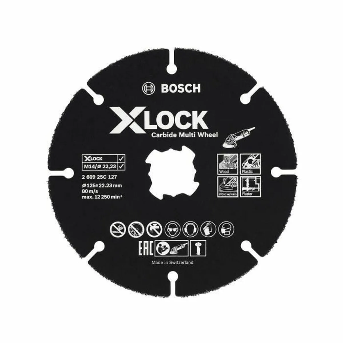 Cutting disc BOSCH X-Lock carbide Ø 125 mm