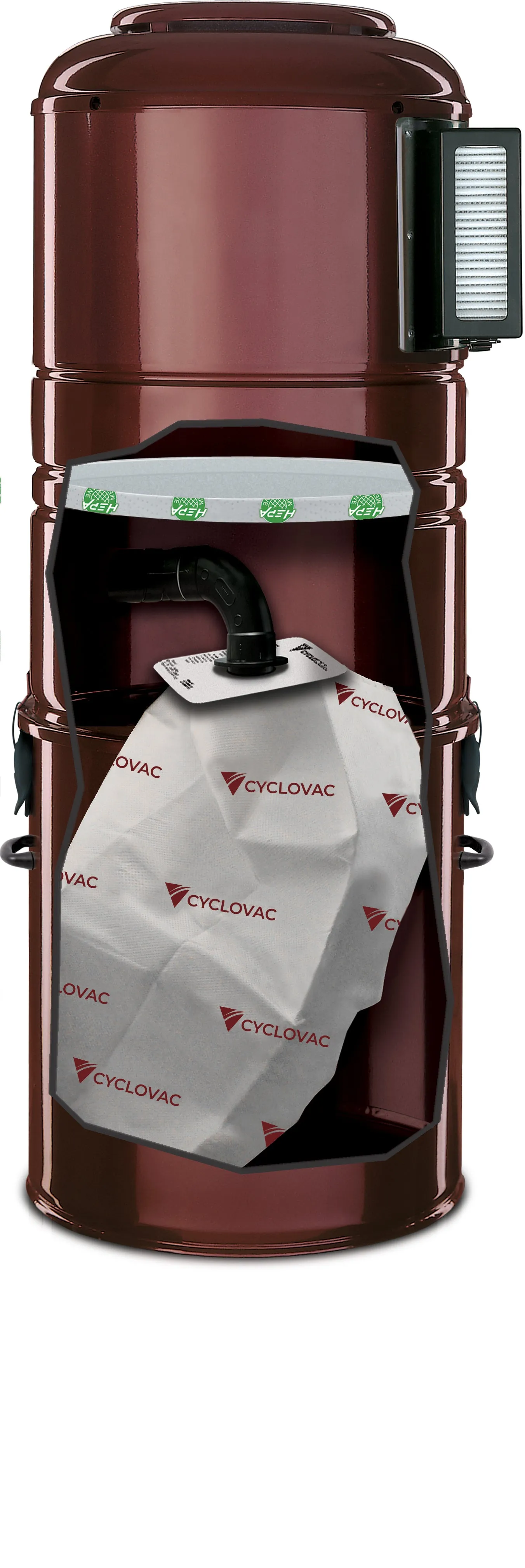 Cyclovac GS125 Canister - With bag - Up to 3500 Sq Ft