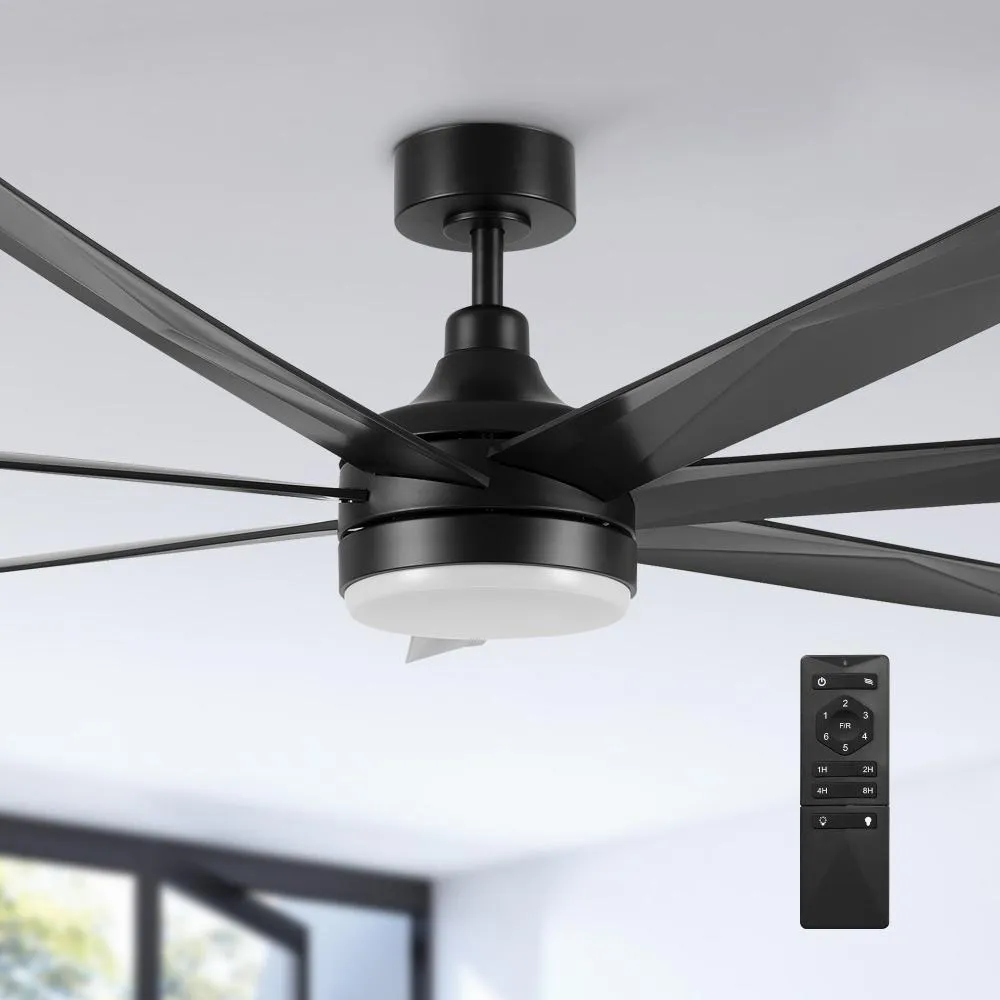 Daventry Best High CFM Ceiling Fan with LED Light and Remote 65 inch