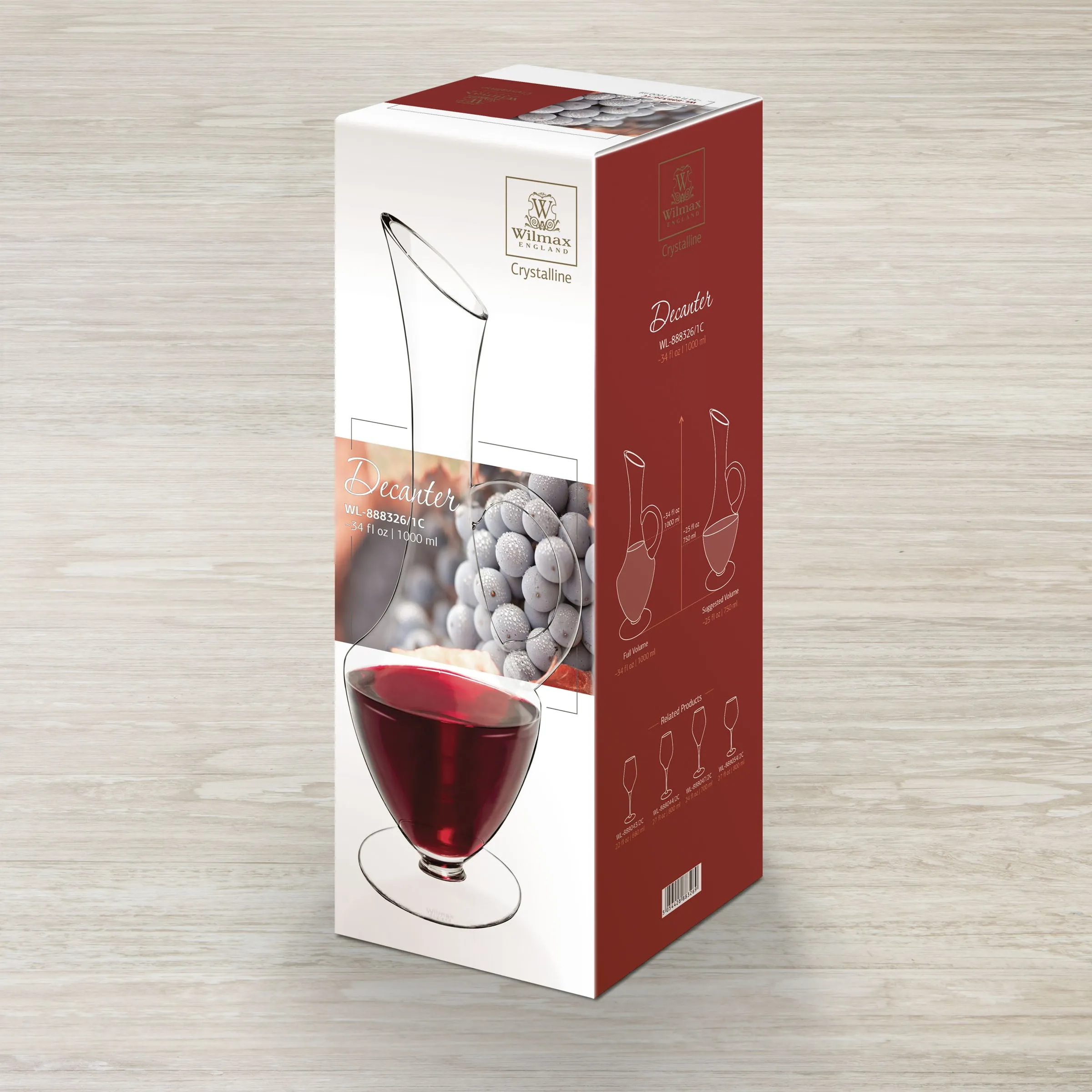 Decanter Wilmax Crystalline 1000ml