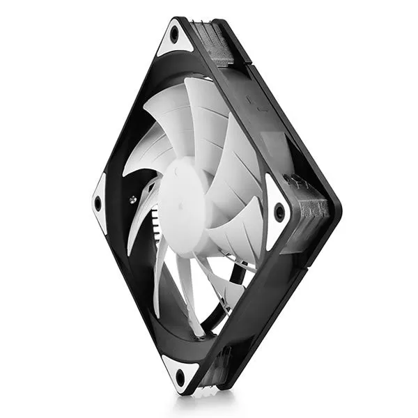 DeepCool | TF120MM | Case Fan Features Unique Patented 2-Layer Blade Design With Built-in White LED