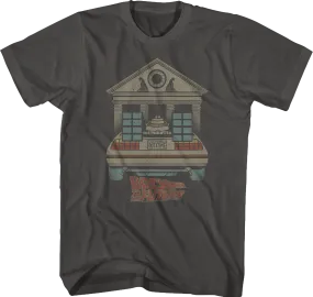 DeLorean And Clock Tower Back To The Future T-Shirt