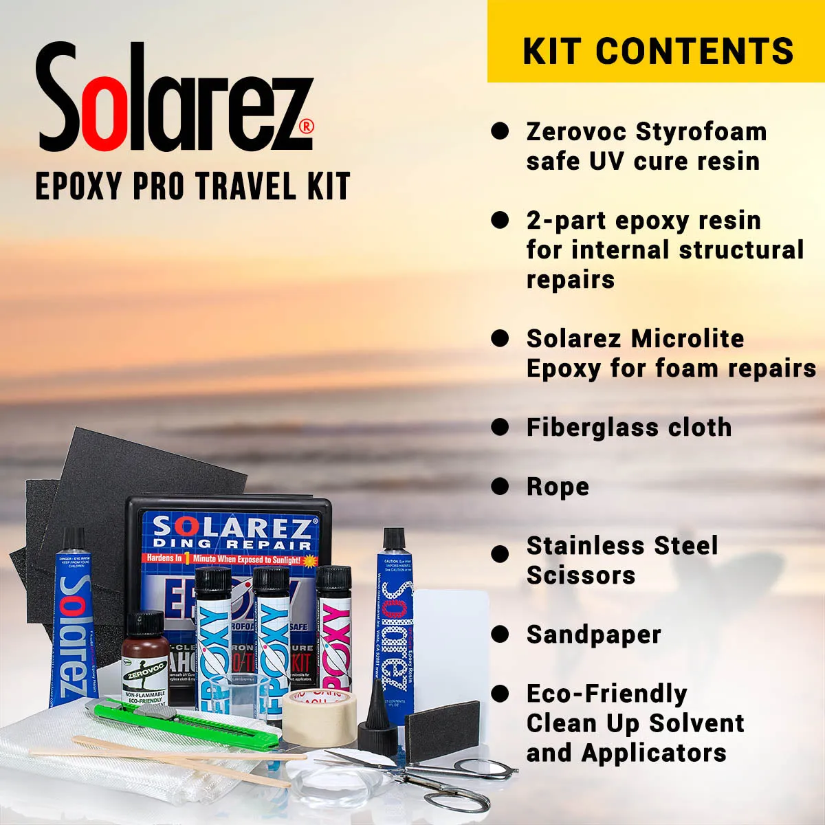 Ding Repair - Solarez Epoxy Pro Travel Kit