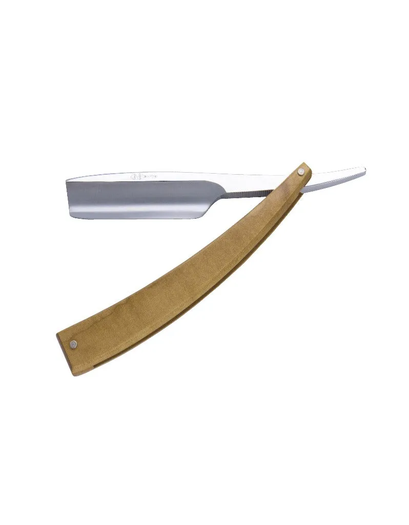 Dovo - Edo Straight Razor, Maple Wood Handle, Inverted Turkish Point, 5/8"