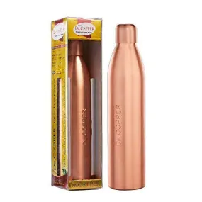 Dr. Copper Water Bottle with New Stylish and Advanced Leak Proof Cap -Copper Bottles 800 ml,Sports & Office,Set of 1