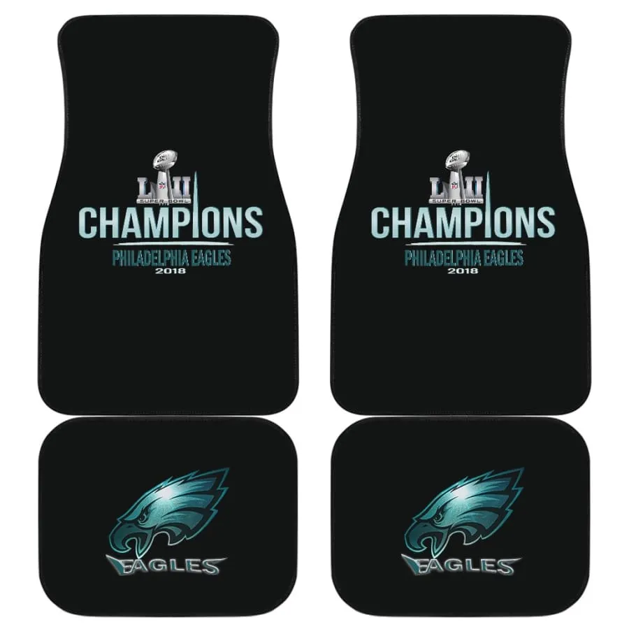 Eagles Fans Car Floor Mats 4pcs |nfl Philadelphia Fans super bowl Champs Car Mats