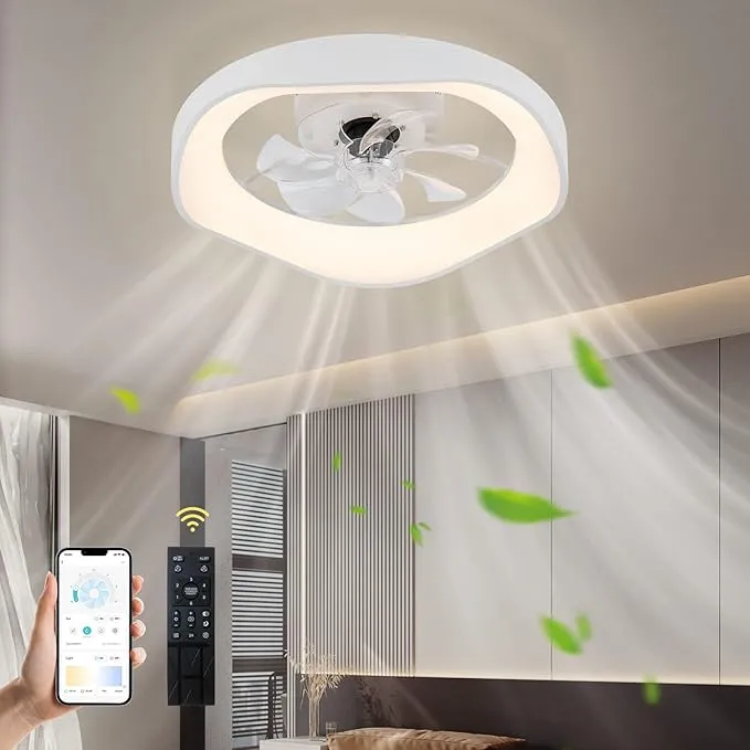 Eidearay 20" Smart Ceiling Fan (White)