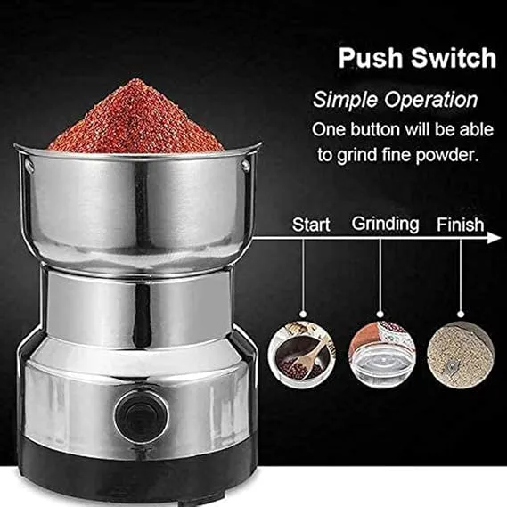 Electric Coffee Grinder, Multifunction Stainless Steel Blenders Smash Machine