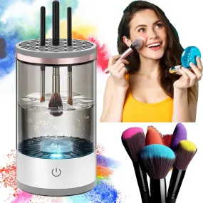 Electric Cosmetic Brush Cleaner Automatic Spinning