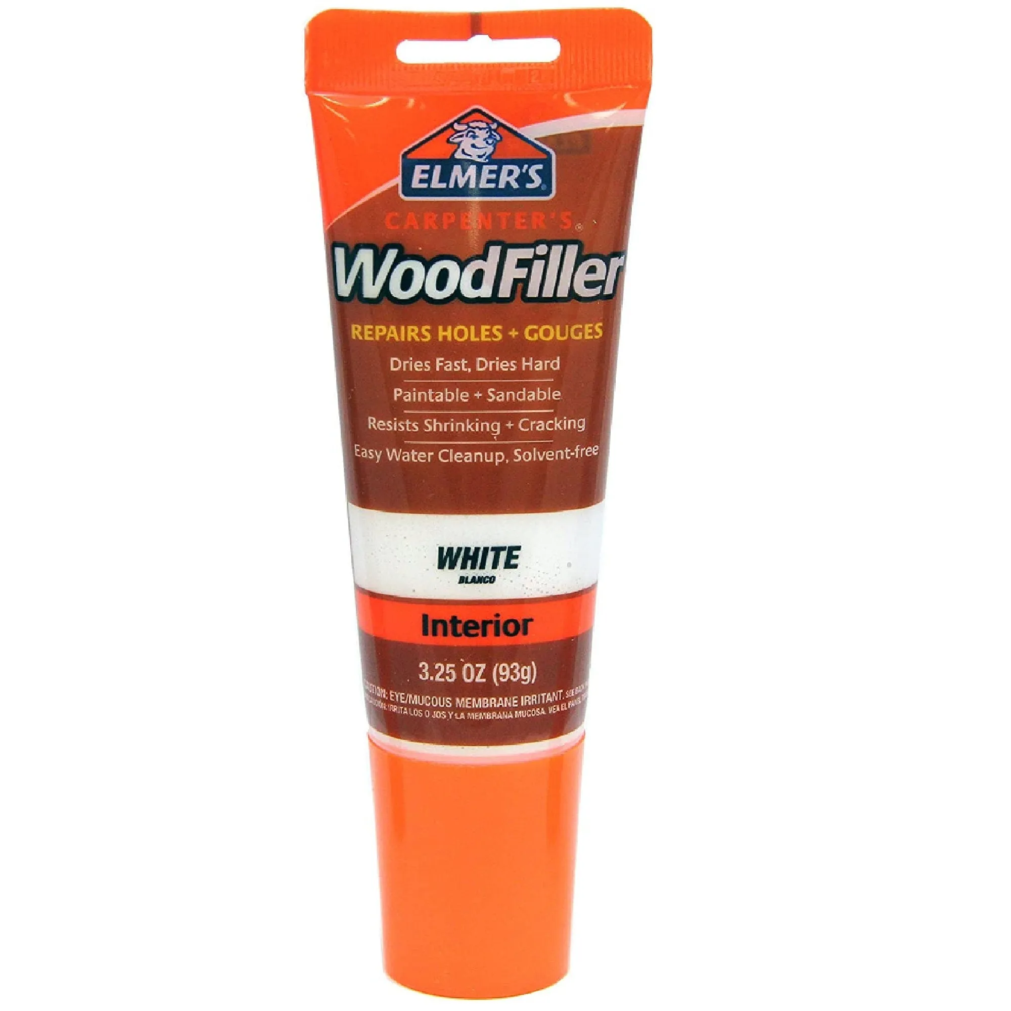 Elmer's E855 Carpenter Wood Filler | 3.25-ounce tube |  Color White