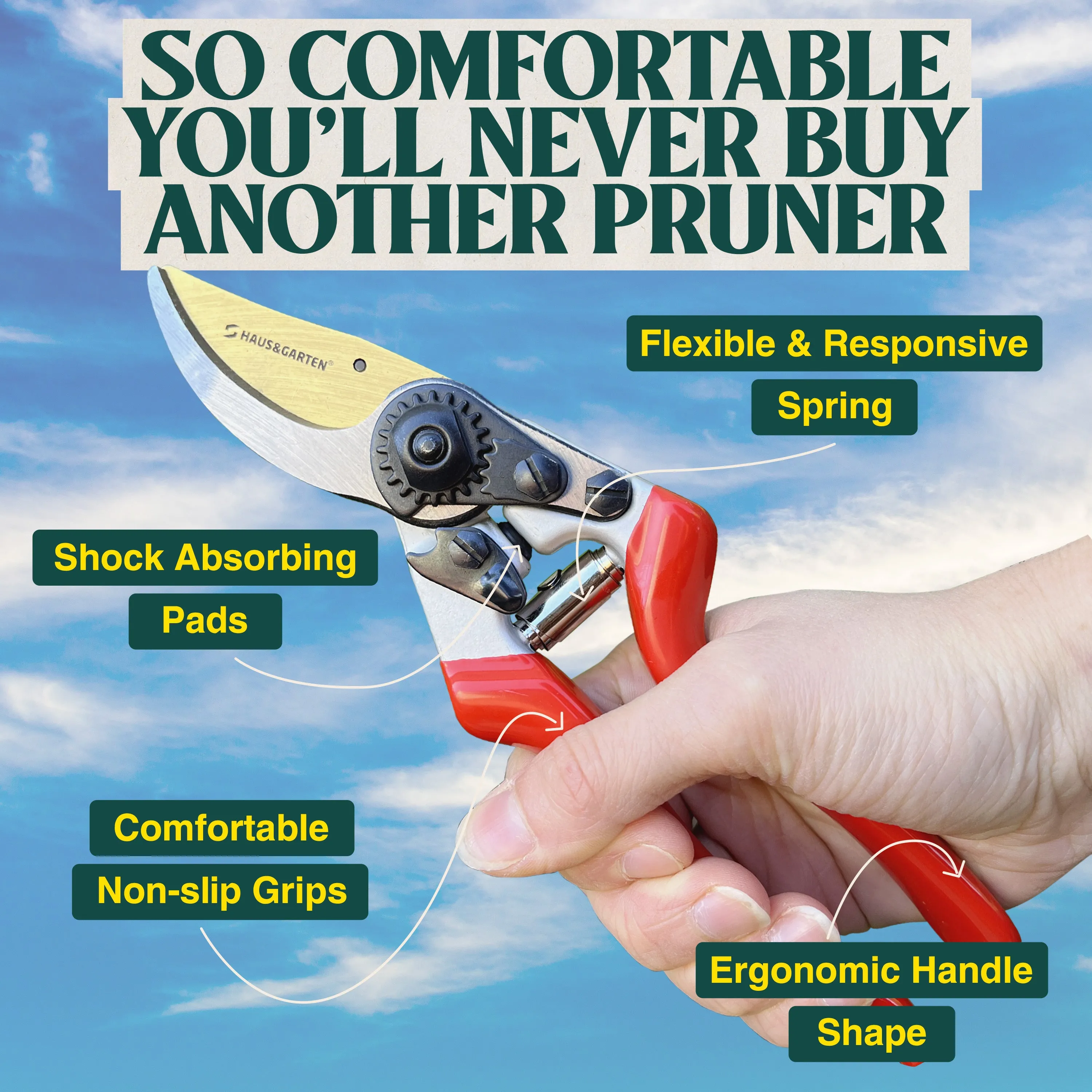 EnduroPRO Ergonomic Bypass Pruners