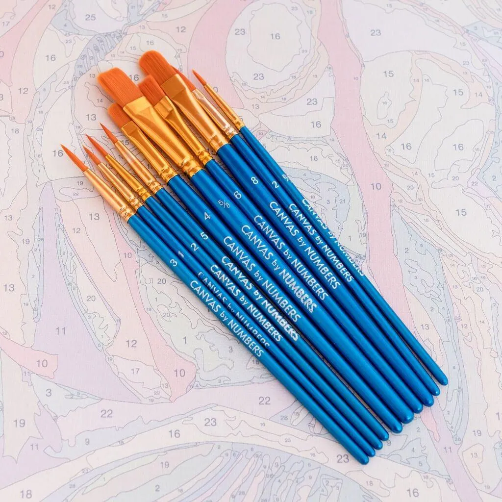 Extra 10 Pcs High-Quality Paint Brushes