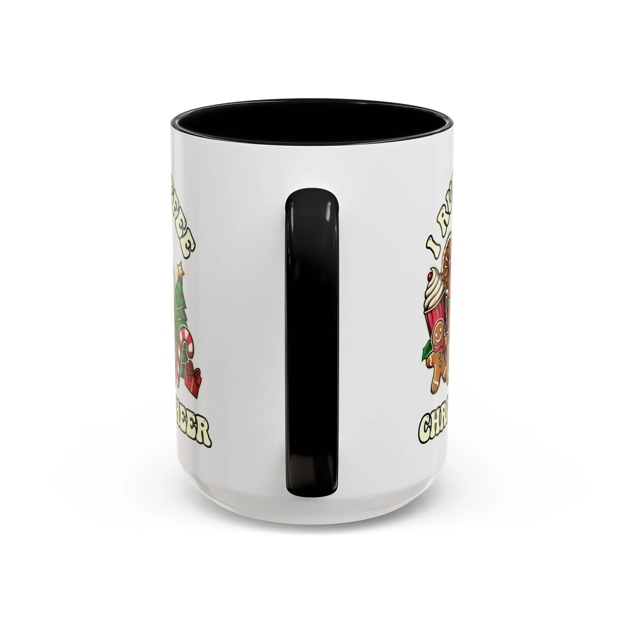 Festive Holiday Coffee Mug - I Run on Coffee and Christmas Cheer