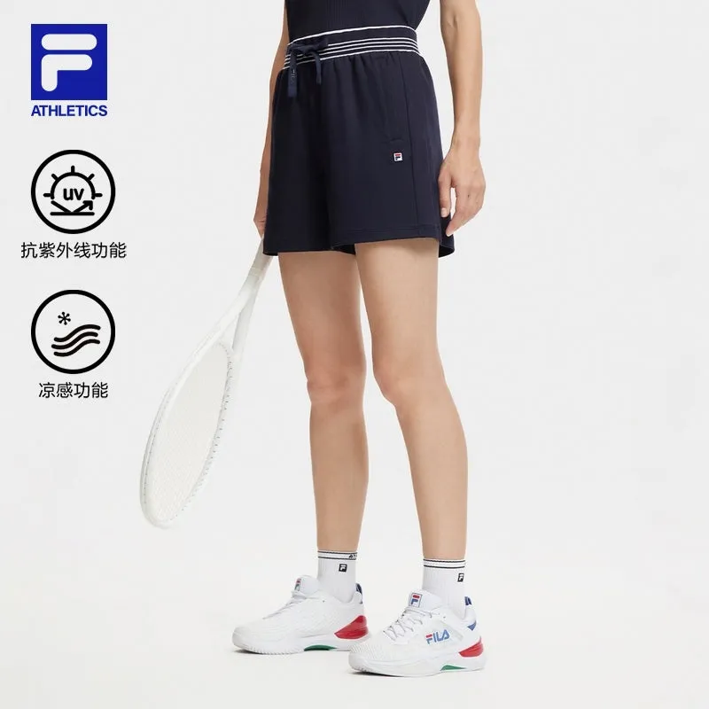 FILA CORE ATHLETICS TENNIS Women Knitted Shorts in Navy