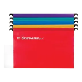 FM File Suspension Crystafile Assorted 10 Pack Plus Polyprop