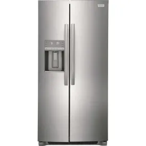 Frigidaire Gallery 22.3-cu ft Counter-depth Side-by-Side Refrigerator with Ice Maker (Stainless Steel) GRSC2352AF