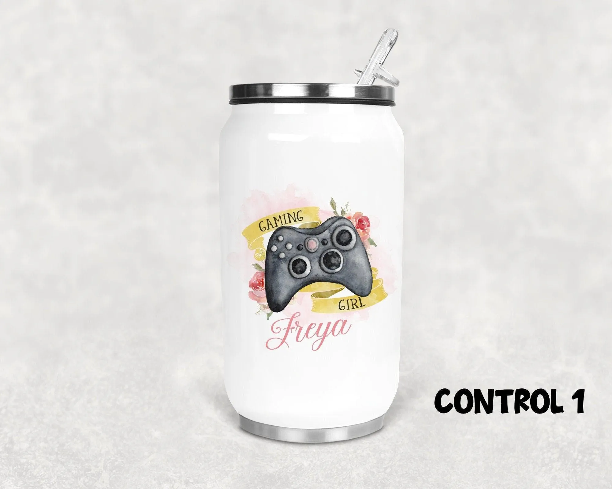 Gaming Girl Can Drinking Bottle