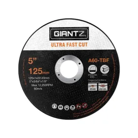 Giantz 100-Piece Cutting Discs 5" 125mm Angle Grinder Thin Cut Off Wheel Metal