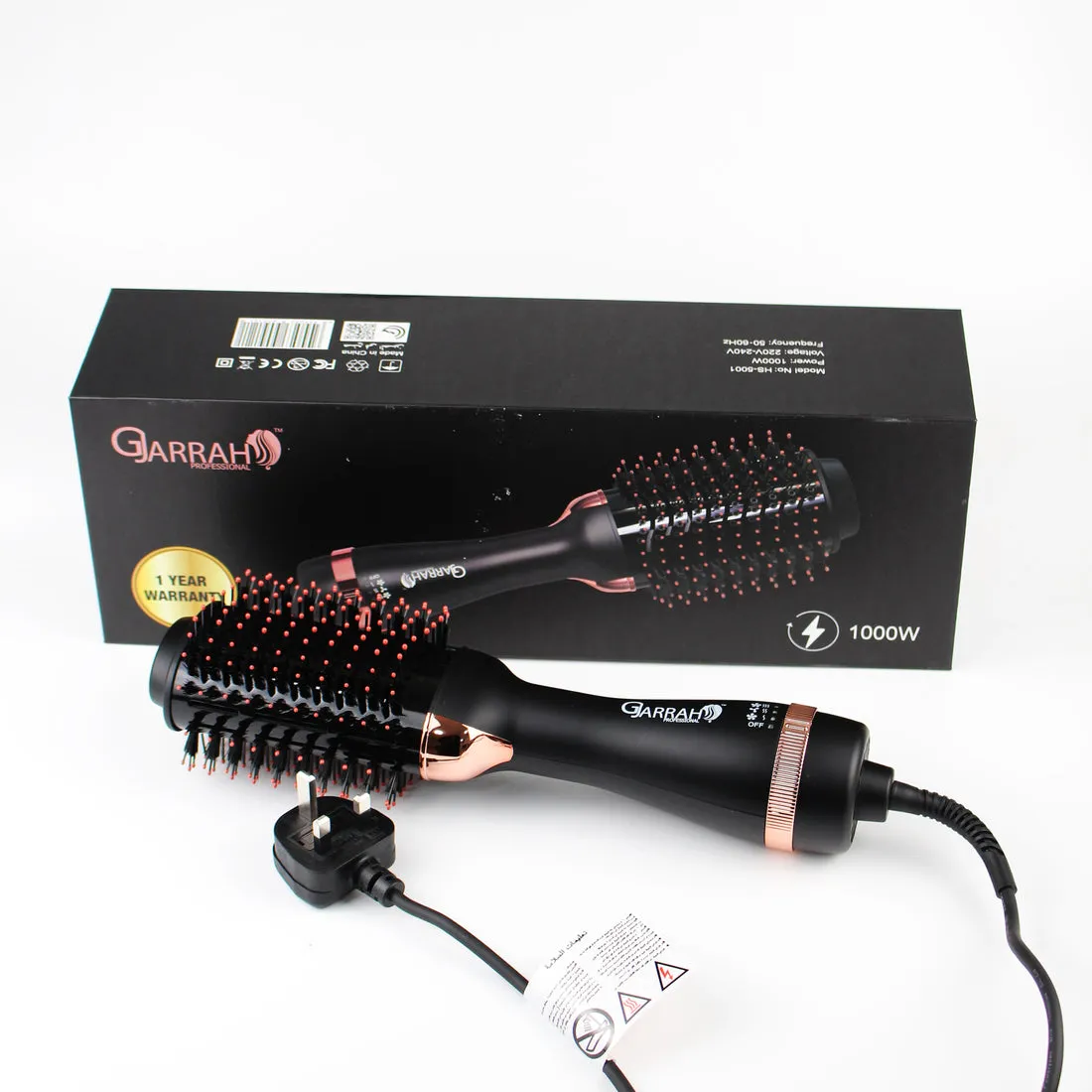 Gjarrah Hair Straightener & Hair Curler & Hair Dryer, HS-5001 - Black