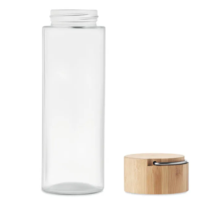 Glass Bottle 500ml Bamboo Lid | AMELAND - MO6413