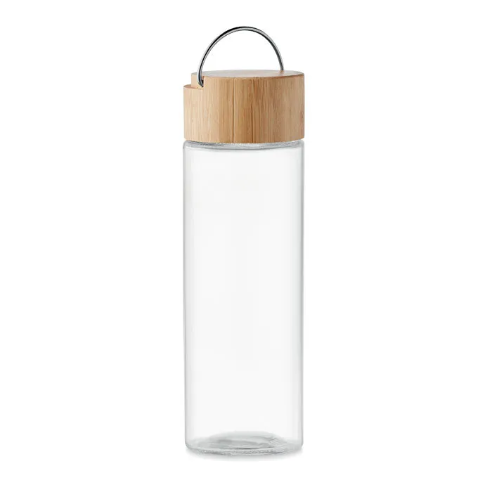 Glass Bottle 500ml Bamboo Lid | AMELAND - MO6413