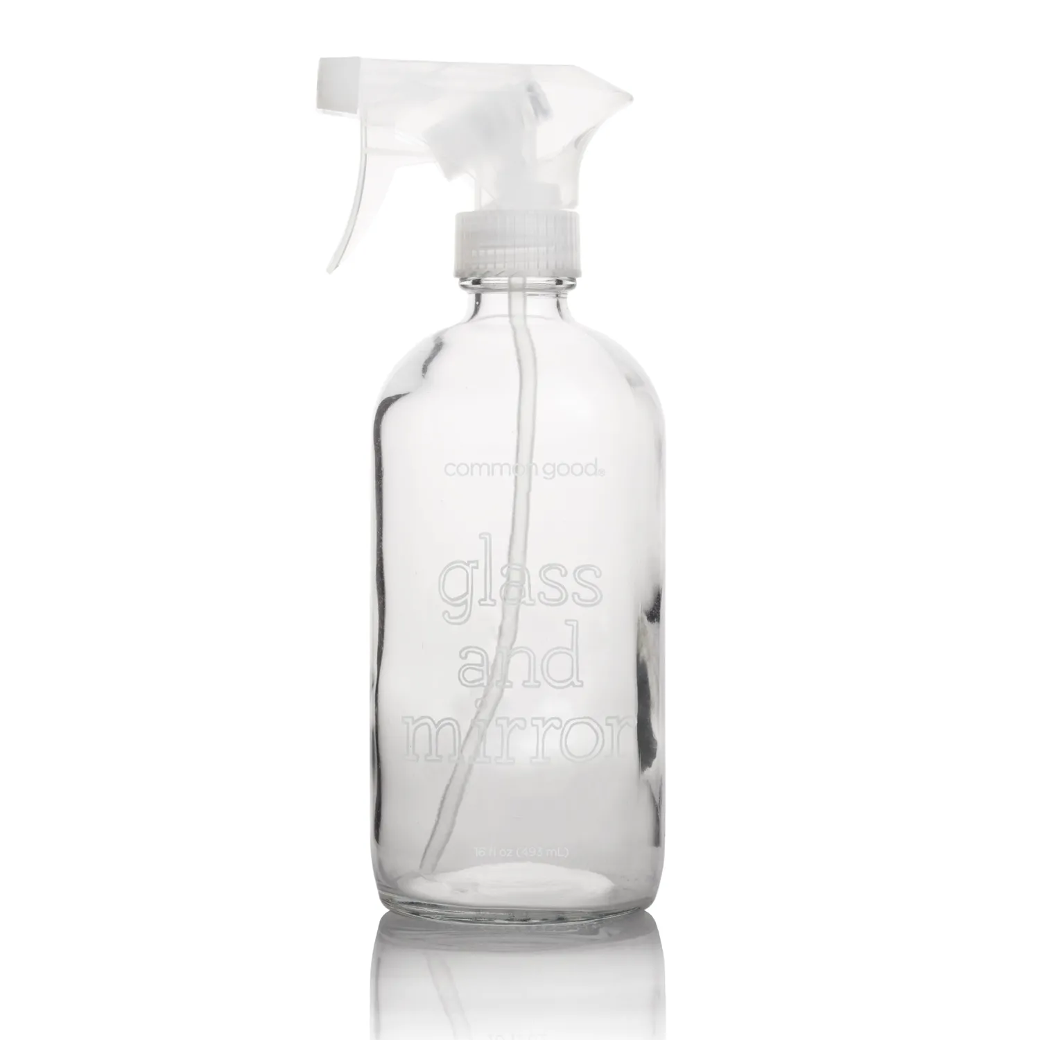 Glass Cleaner Empty Glass Bottle, 16oz