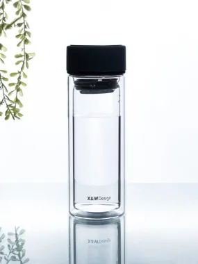 Glass, Water Bottle 300 Ml, Plain, Glossy : Finish, Multicolor