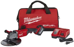 Grinder - Milwaukee M18 FUEL 18 Volt Lithium-Ion Brushless Cordless 7 in. / 9 in. Large Angle Grinder Kit, 2785-21HD