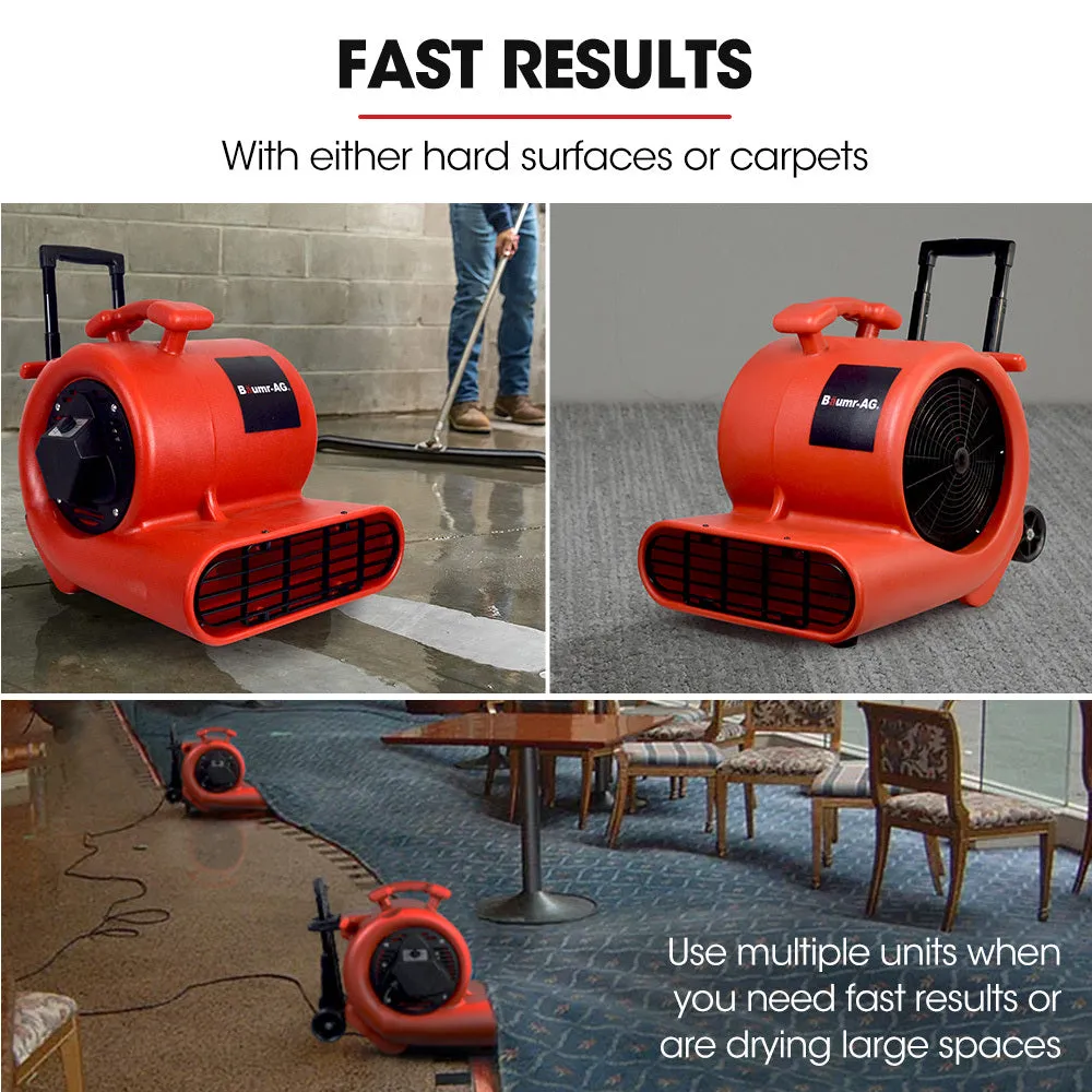 High Density Poly Carpet Dryer Air Mover 1400CFM - Baumr-AG