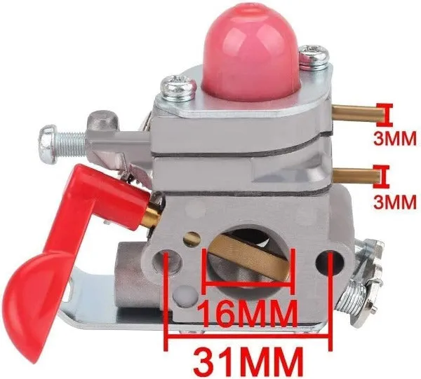 Hipa Carburetor Kit for Poulan/Husqvarna SM705 SM706 Craftsman 358791030 358791031 358791032 25cc Trimmer # C1U-W19