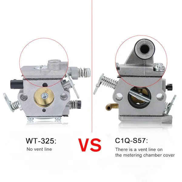 Hipa (Walbro type) Carburetor Kit with Ignition Coil For Stihl MS170 MS180 017 018 Chainsaw Replace 1130 120 0608 WT-325A WT-325