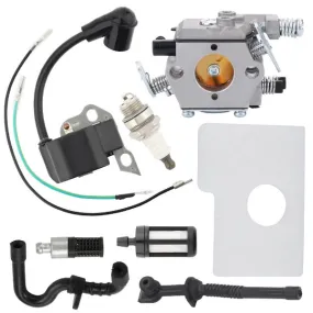 Hipa (Walbro type) Carburetor Kit with Ignition Coil For Stihl MS170 MS180 017 018 Chainsaw Replace 1130 120 0608 WT-325A WT-325