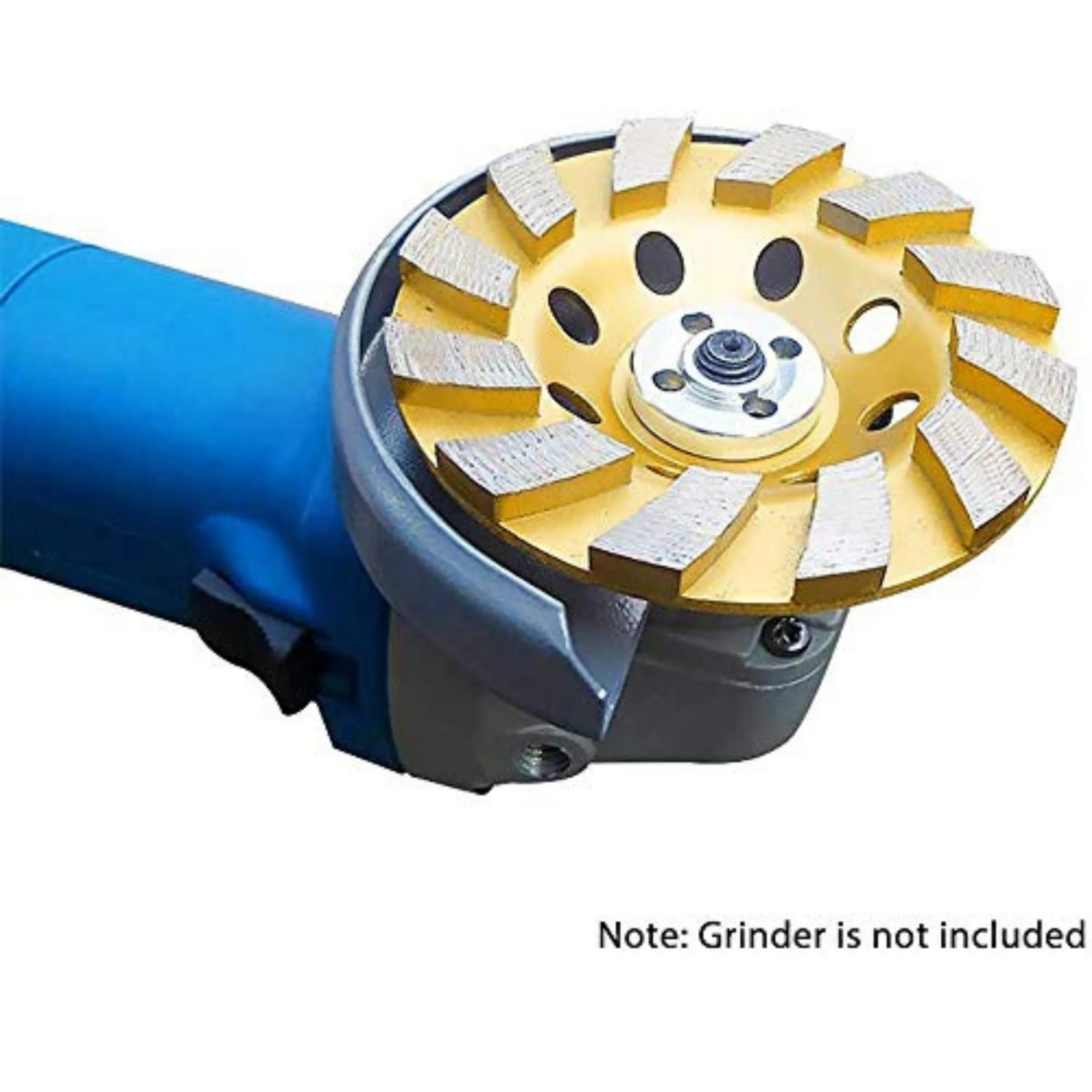 Homdum 5 Inch 125mm Turbo Rim Segmented Diamond Cup Angle Grinder Wheel for Removal of Concrete and Paint Epoxy etc from Marble Granite Stone by Grinding disc.