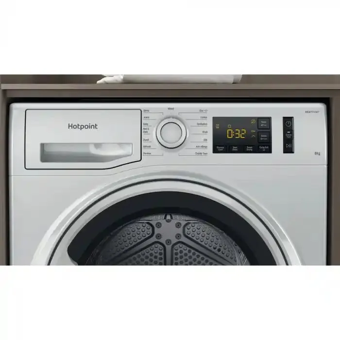 Hotpoint NTM1182SSK Freestanding 8kg Heat Pump Tumble Dryer - Silver