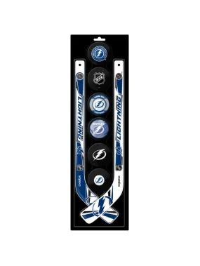 Inglasco NHL Tampa Bay Lightning 8-Pack Mini Stick & Foam Puck Set