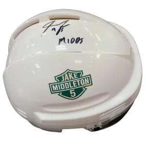 Jake Middleton Autographed Fan HQ Exclusive Motorcycle Inspired Art Mini Helmet w/ Midds Inscription (Numbered Edition)