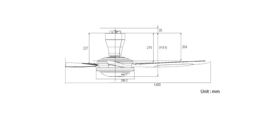 KDK V56VK White/Grey Ultra-luxe Ceiling Fan