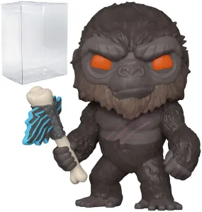 King Kong with Battle Axe Pop #1021 Pop Movies Godzilla vs Kong Vinyl Figure (Bundled with Protector Box)