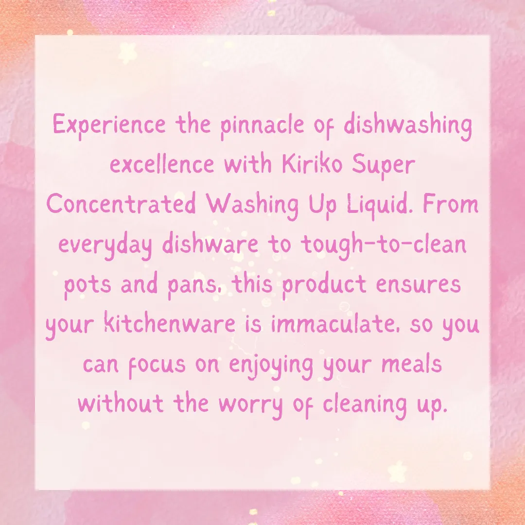 Kiriko Concentrated Washing-up Liquid 1L