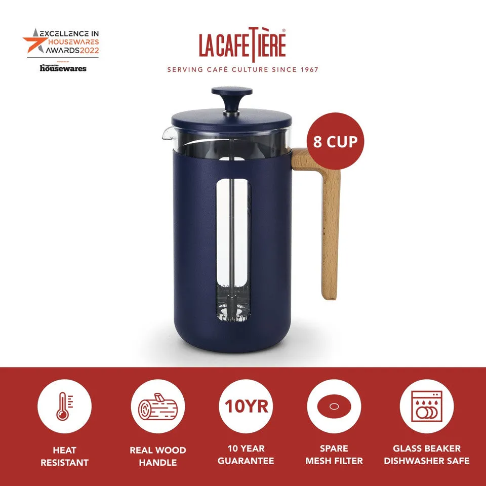 La Cafetiere Pisa Cafetiere 8 Cup Navy